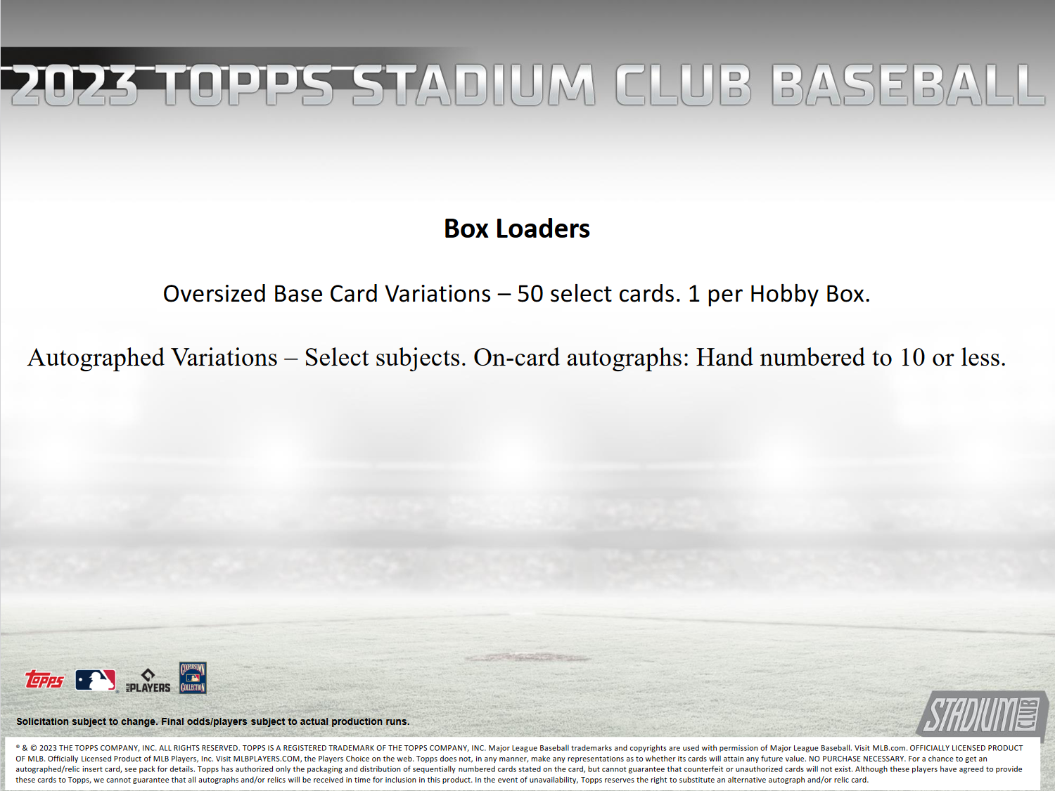 2023 Topps Stadium Club Baseball Hobby 16 Box Case
