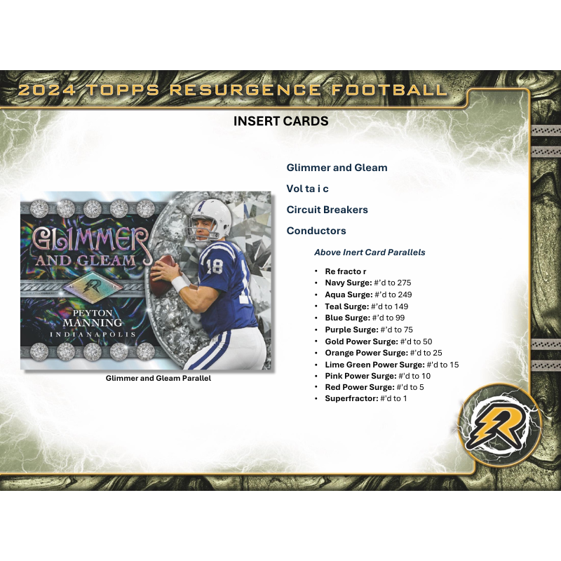 2024 Topps Resurgence Football Hobby 12 Box Case